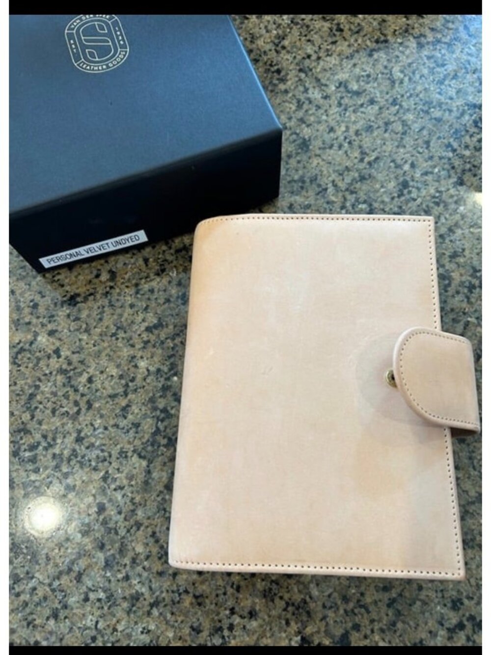 Van Der Spek standard velvet undyed planner